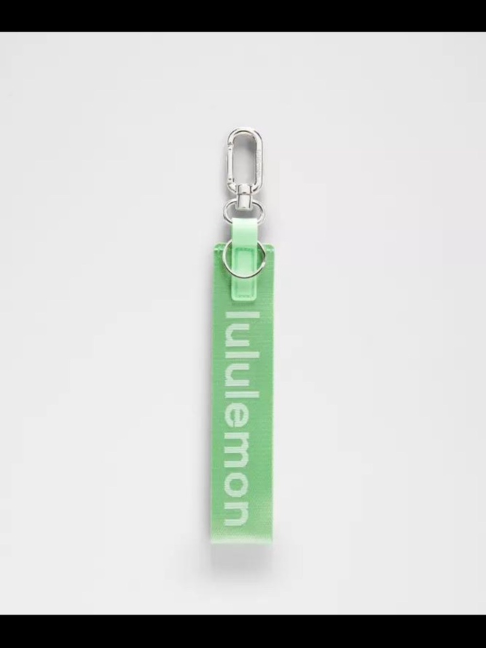 Lululemon Never Lost Keychain NWT Citra Lime/White